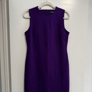 Ralph Lauren Rich Purple Midi Dress